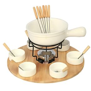 Conjunto de Fondue Premium Elegance C/ Bandeja Giratoria Fd0685 Ferimte Conjunto de Fondue Premium Elegance C/ Bandeja Giratoria Fd0685 Ferimte