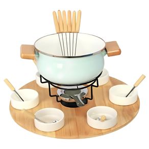 Conjunto de Fondue Premium Elegance C/ Bandeja Giratoria Fd0686 Ferimte Conjunto de Fondue Premium Elegance C/ Bandeja Giratoria Fd0686 Ferimte