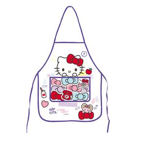Avental de Cozinha Infantil Impermeavel da Hello Kitty 48x39,5cm Leo&leo Avental de Cozinha Infantil Impermeavel da Hello Kitty 48x39,5cm Leo&leo