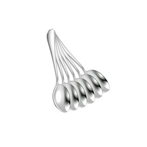 Colher Aco Inox 13cm Monaliza | Jogo C/ 6 Unidades Cafe Cha