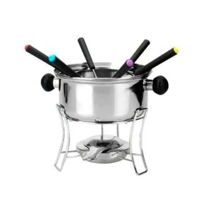 Conjunto Para Fondue Em Inox Com 10 Pecas