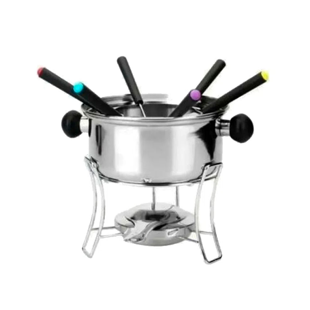 Conjunto Para Fondue Em Inox Com 10 Pecas