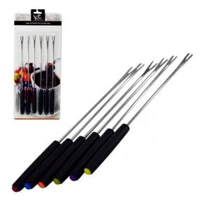 Garfo Fundue Inox C/cabo Plast. C/6un 006439