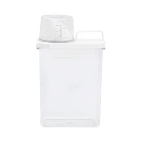 Pote Dispenser C/ Copo Medidor e Trava 1800ml Branco Oikos Pote Dispenser C/ Copo Medidor e Trava 1800ml Branco Oikos