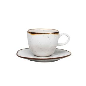 Xicara de Cha C/ Pires de Porcelana Ryo Maresia 220ml Xicara de Cha C/ Pires de Porcelana Ryo Maresia 220ml