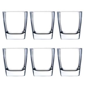 Jogo C/6 Copos Baixos de Vidro Sterling 300ml P/ Bebidas e Drinks Luminarc