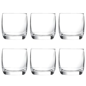 Jogo C/6 Copos Baixos de Vidro Vigne 310ml P/ Bebidas e Drinks Luminarc Jogo C/6 Copos Baixos de Vidro Vigne 310ml P/ Bebidas e Drinks Luminarc