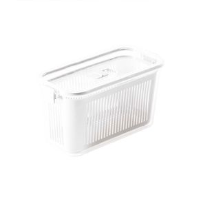 Pote Slim Hermetico C/ Cesto de Drenagem e Travas de Fechamento Branco 1.700ml Paramount