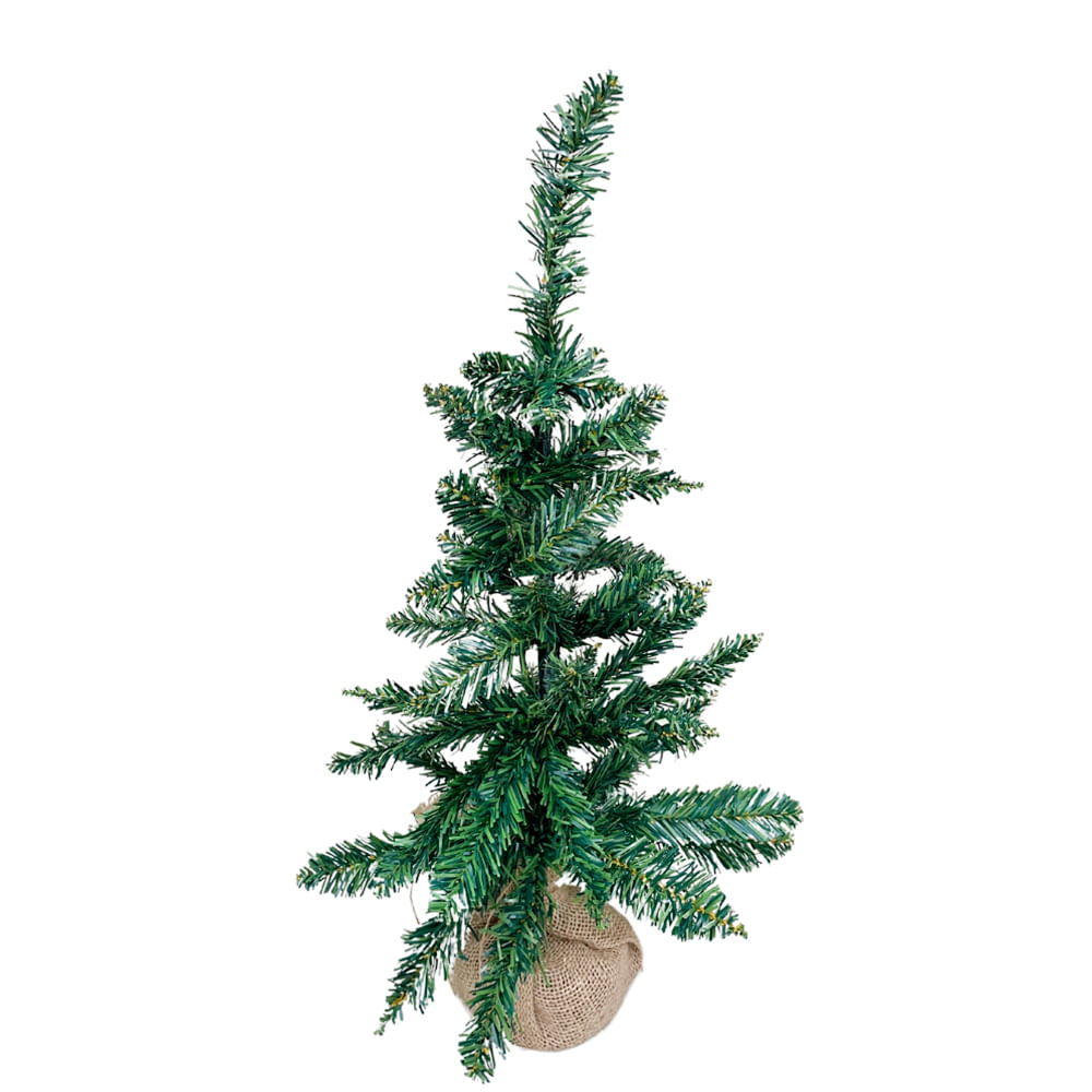 Arvore de Natal de Mesa 60cm Verde Decoracao Natalina  Ferimte