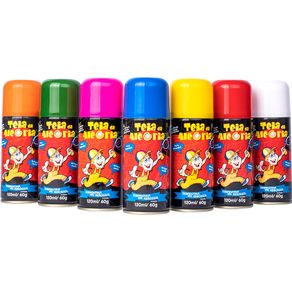 Teia da Alegria Serpentina Aerossol 120ml / 60g Cores Sortidas Teia da Alegria Serpentina Aerossol 120ml / 60g Cores Sortidas