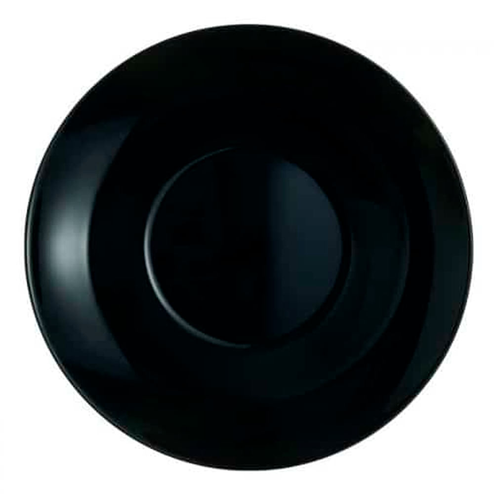 Prato de Vidro P/ Massas Preto 28,5cm Luminarc